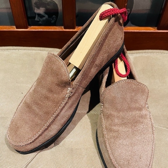 Marc Anthony Tan Suede Leather Loafers. - Picture 1 of 15